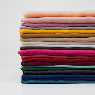 Khăn choàng cotton polyester màu trơn 180x90cm 22 màu tùy chọn cho nữ WJ08