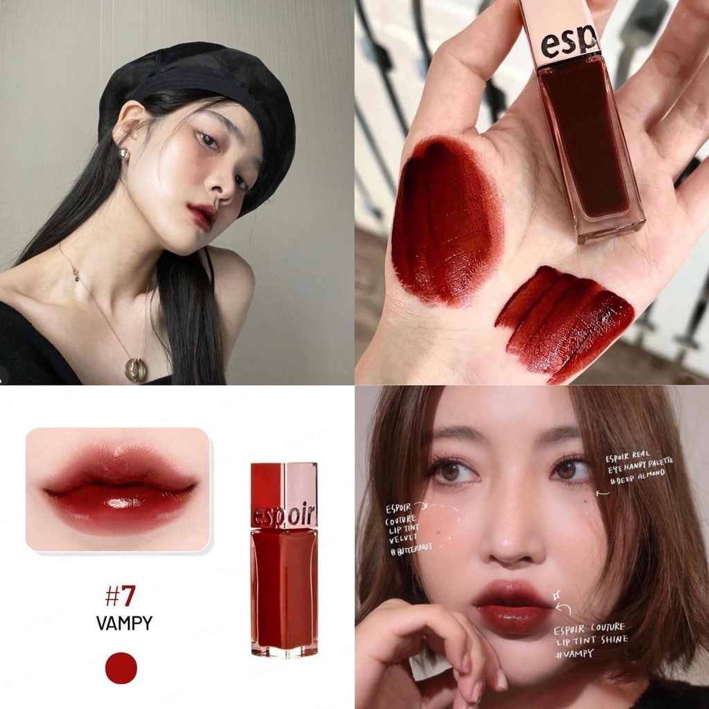 Son Kem Espoir Couture Lip Tint Shine màu Vampy - Nutty