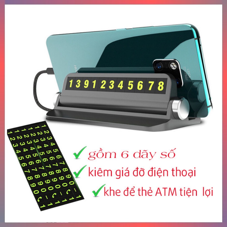 Bảng Ghi Số Điện Thoại Ô Tô Khi Dừng Đỗ - Thẻ Ghi Số Điện Thoại Ô Tô Khi Dừng Đỗ-bh 12 tháng