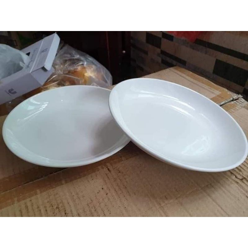 Đĩa sứ trắng - Set/10 cái