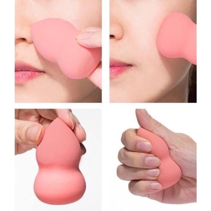 Set 6 bông mút trang điểm đánh phấn , tán kem nền