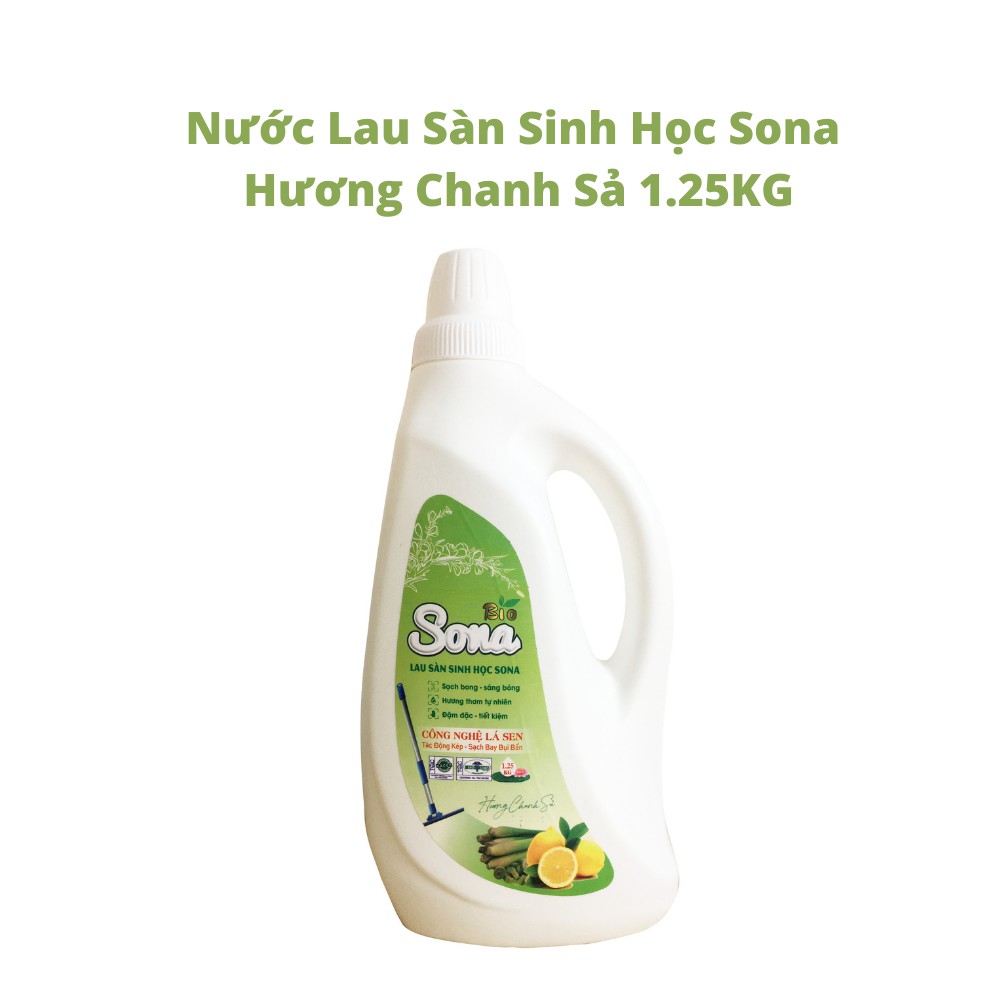 Nước Lau Sàn SoNa 1.25kg Hương Chanh Xả