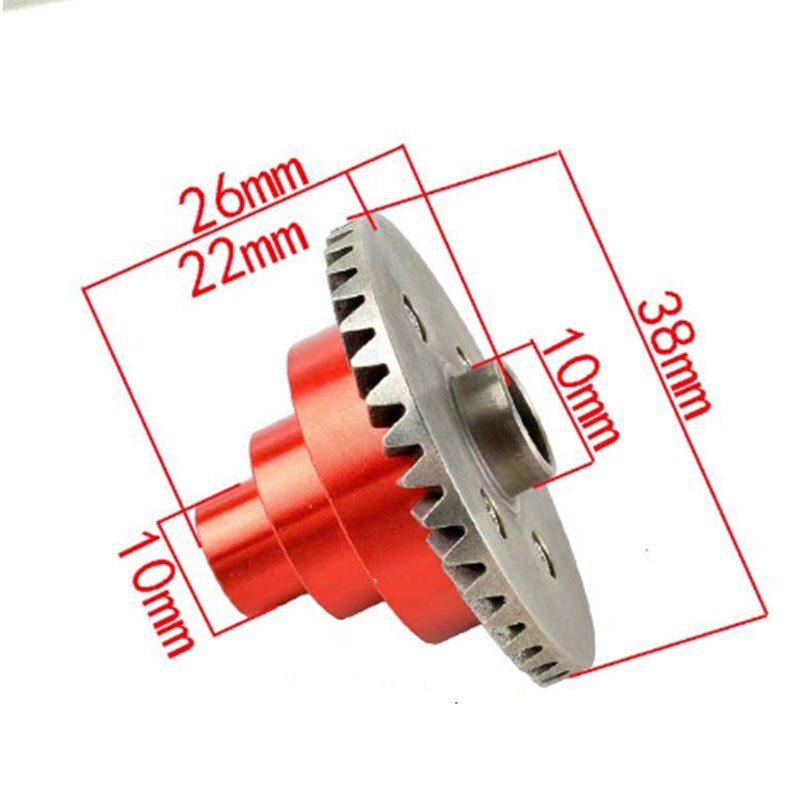 Phụ Tùng Nâng Cấp HSP 94180 180009 Hộp Kết Nối Bằng Nhôm w / Gear 38T 180009  Xe Địa Hình Điều Khiển Từ Xa YF1253 4WD Tỉ Lệ 1 / 10