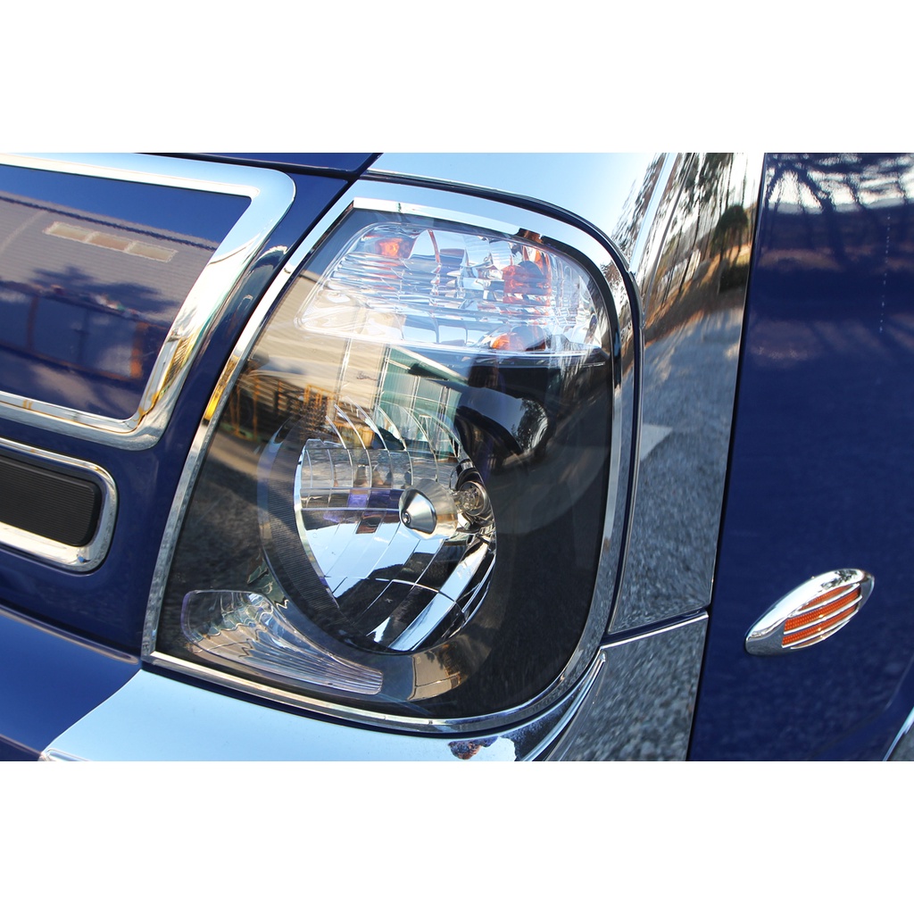 [HN] Ốp mạ xi Inox Viền Đèn Pha Xe Tải KIA K200, K250, K100, Bonggo -Hàng Auto Clover Hàn Quốc