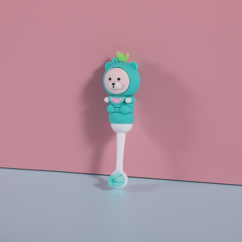 Bàn Chải Đánh Răng Lông Mềm Thân Silicone Êm Ái - Vệ Sinh Răng Miệng Hàng Ngày Cho Trẻ Từ 6M+