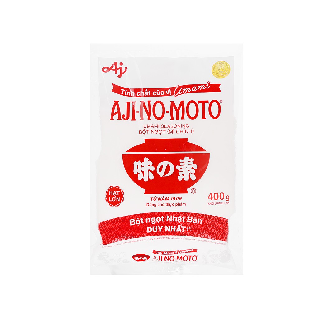 Bột ngọt AJINOMOTO gói 400g cho món ăn thêm ngon mỗi ngày