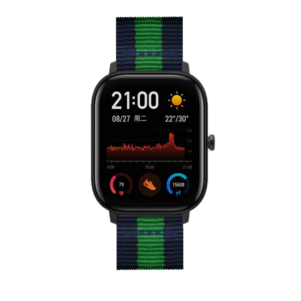 Dây đeo sợi nylon 20mm dành cho đồng hồ thông minh Xiaomi Huami Amazfit Bip U Pro GTS 3 Bip S Lite GTS 2 Mini GTR 42mm