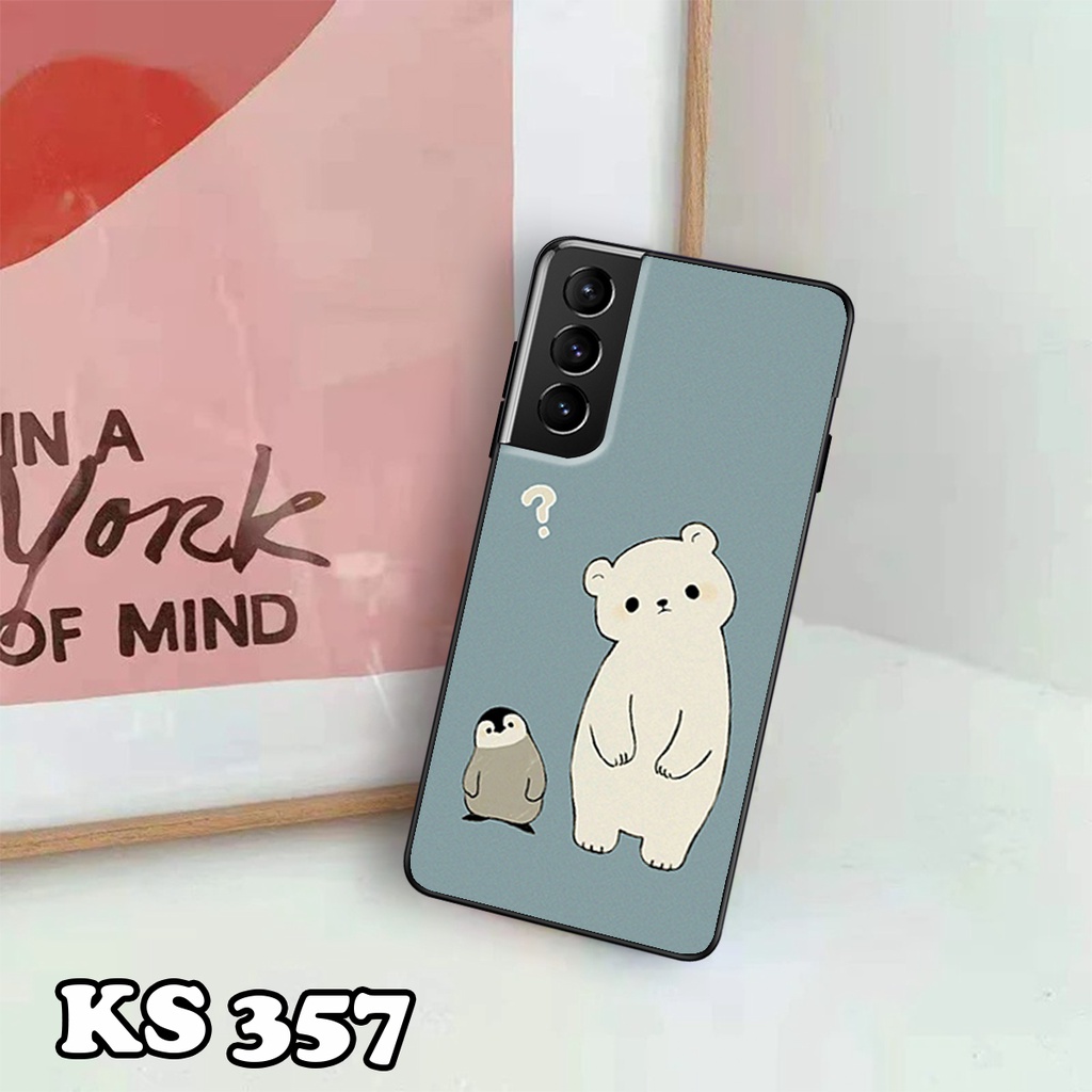 Ốp lưng Samsung S22 - Samsung S22 Plus - Samsung S22 Ultra - Ốp in hình Cat&amp;Bear đáng yêu - Chất liệu TPU siêu bền