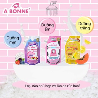 Muối Tắm Sữa Bò Tẩy Tế Bào Chết A BONNÉ Spa Milk Salt Thái Lan 350g [Có Sẵn]