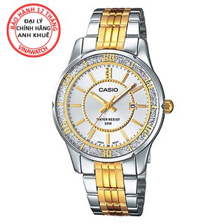Đồng hồ nữ casio dây kim loại kim ltp-1358sg-7avdf - chính hãng casio anh khuê