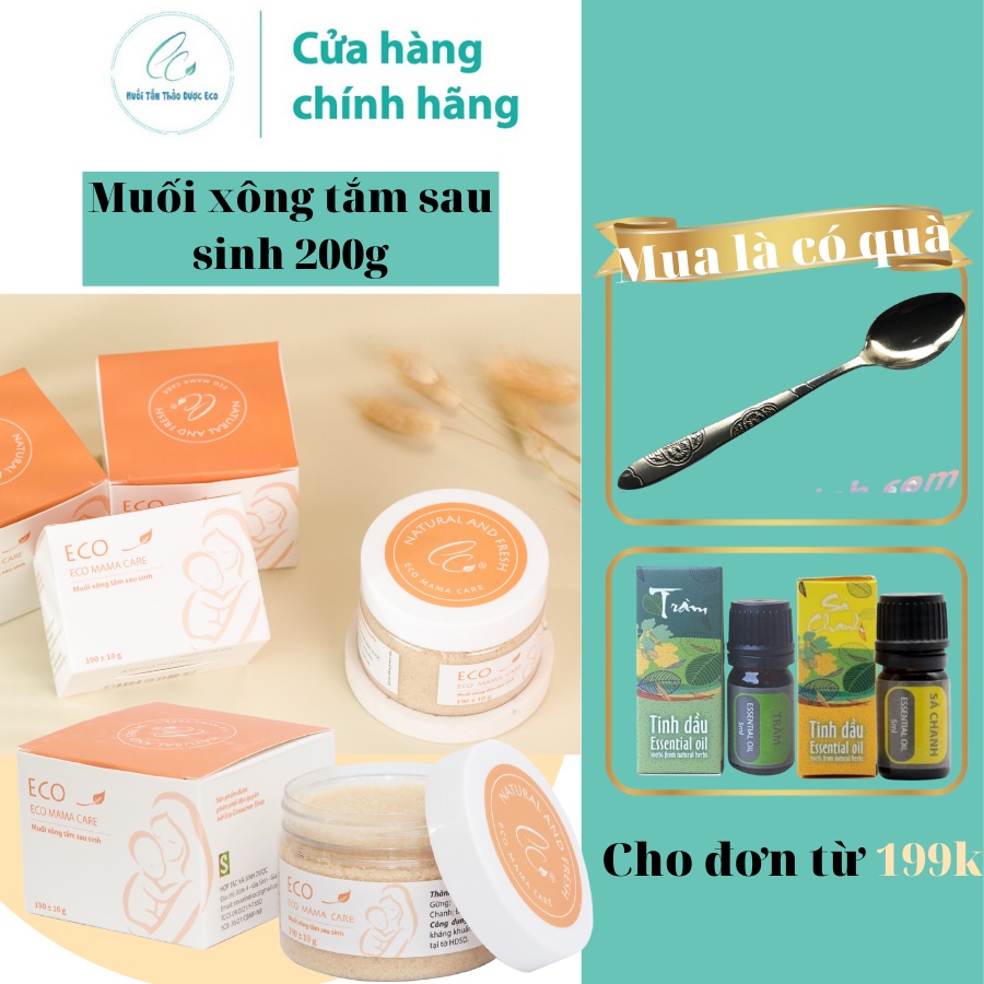 Muối tắm xông tắm cho mẹ sau sinh Eco Sinh Dược 200g