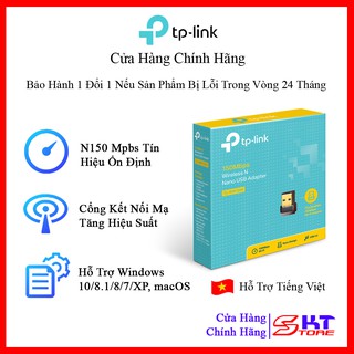 USB Thu Sóng Wifi Tp-Link TL-WN725N Nhỏ Gọn Chuẩn N Tôc Độ 150Mbps - Hàng Chính Hãng