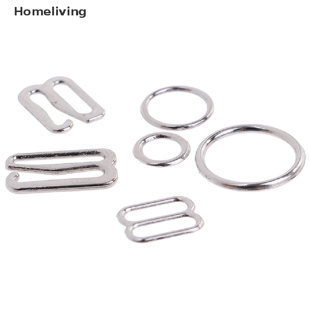 Set 100 Móc Kim Loại Màu Bạc May Đồ Lót