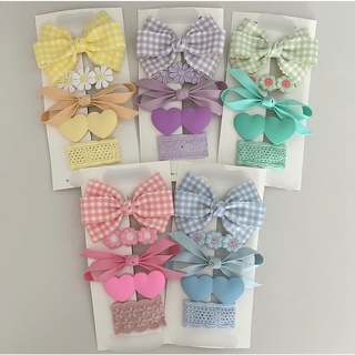 Set kẹp tóc handmade Hàn Quốc cho bé gái