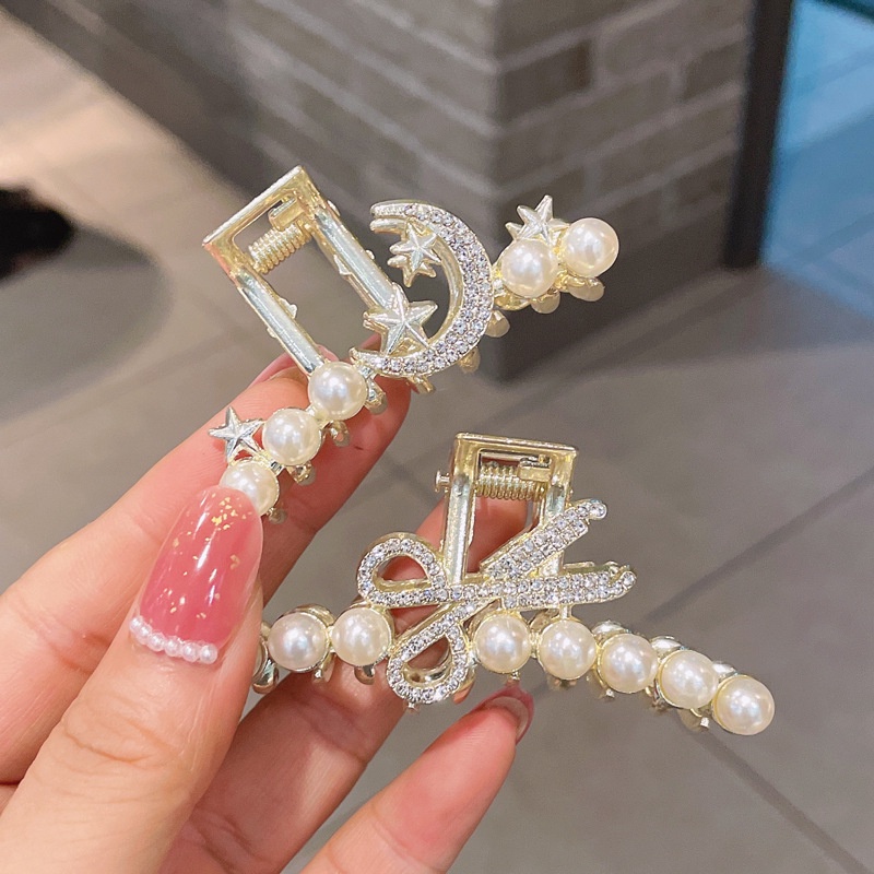 Kẹp tóc đính ngọc trai giả phong cách pháp ngọt ngào thời trang cho nữ