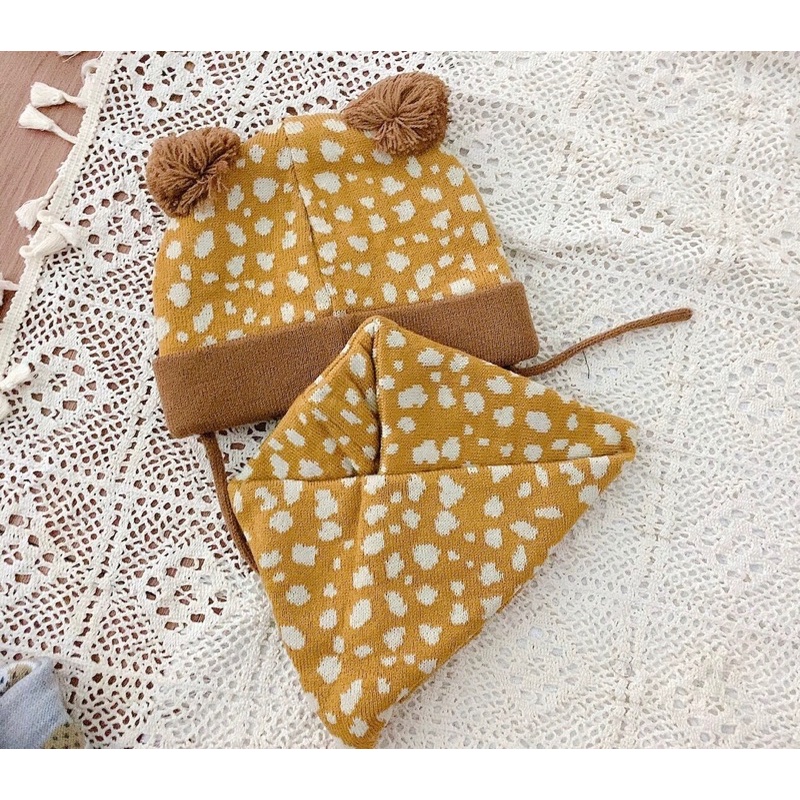 Mũ len Hm và Set khăn mũ len zara cho bé trai, bé gái