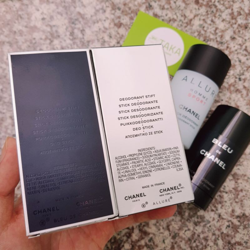 Lăn khử mùi ChaneI Bleu De ChaneI và ChaneI Allure Homme Sport 75ml Fullseal | BigBuy360 - bigbuy360.vn