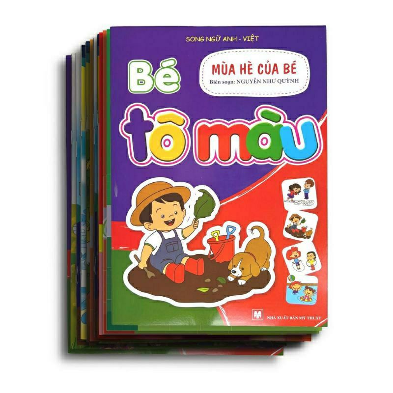 Sách - Bộ 20 Cuốn Tô Màu , Tô Hình Cho Bé