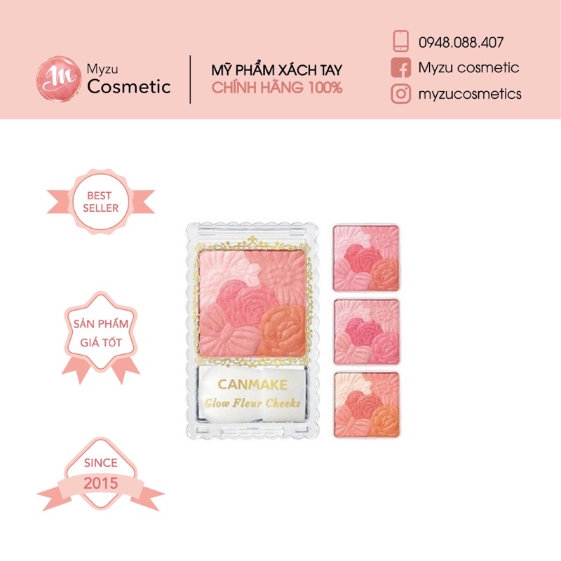 Phấn Má Canmake Glow Fleur Cheeks | BigBuy360 - bigbuy360.vn