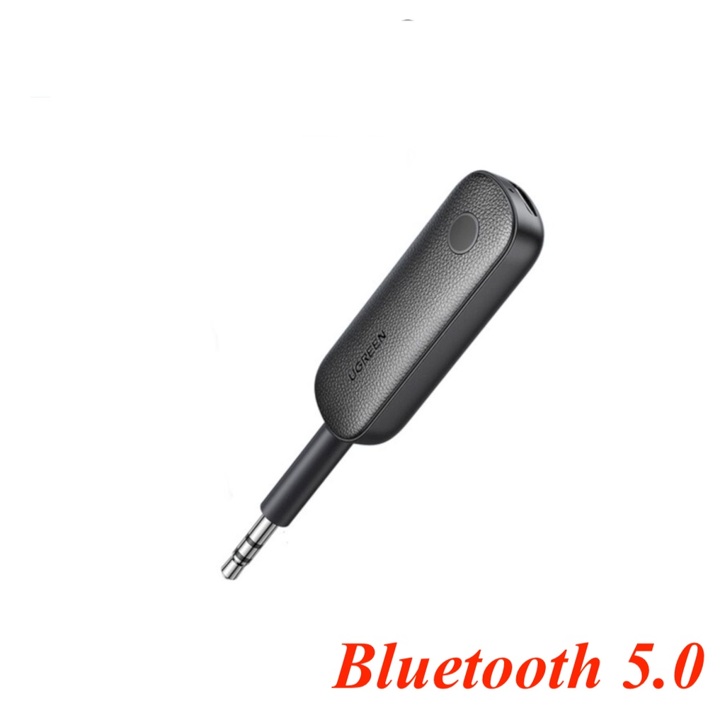 Bộ phát + nhận Bluetooth 5.0 jack 3.5mm tương thích cổng Aux Bluetooth trên ô tô Ugreen 80893 BL 5.0 Màu đen CM403