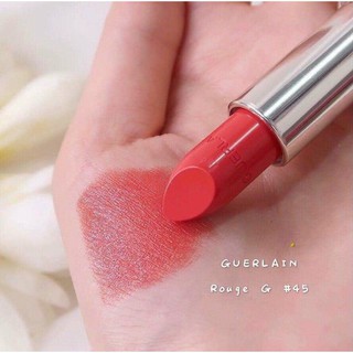 Son Guerlain Rouge 45 kèm case da hồng