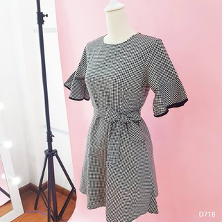 ĐẦM CARO D718 (KÈM HÌNH THẬT)
