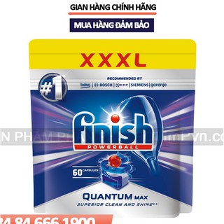 Viên rửa chén Finish Quantum  60 viên ( Đức )