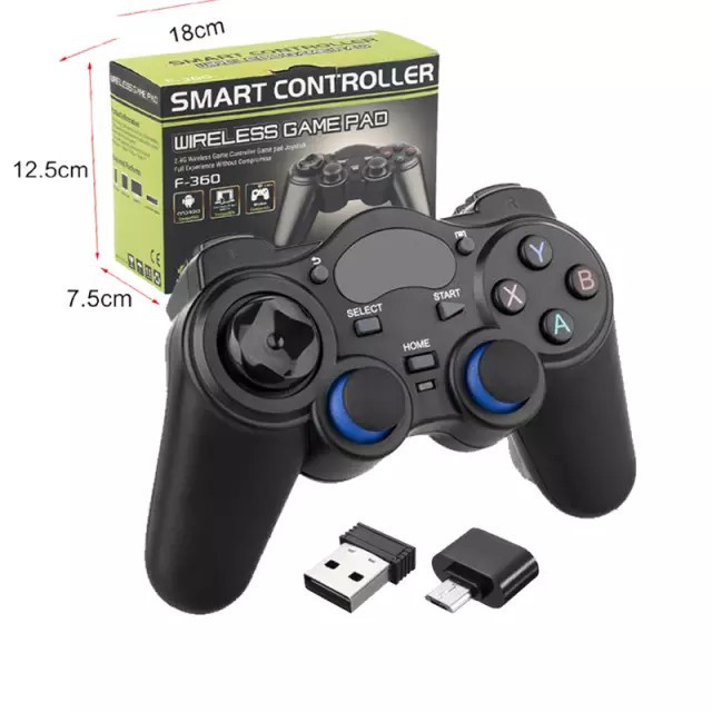 Tay Cầm Chơi Game Không Dây USB Bluetooth 2.4G Tương Thích Nhiều Thiết Bị PC / Laptop / Điện Thoại / TV Android / TV Box