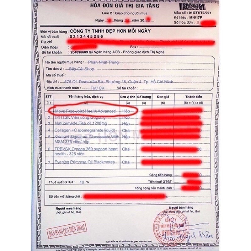 Viên Xương Khớp MOVE FREE M - USA - Hộp 200 viên- Hỗ trợ khôi phục xương khớp, giảm viêm khớp