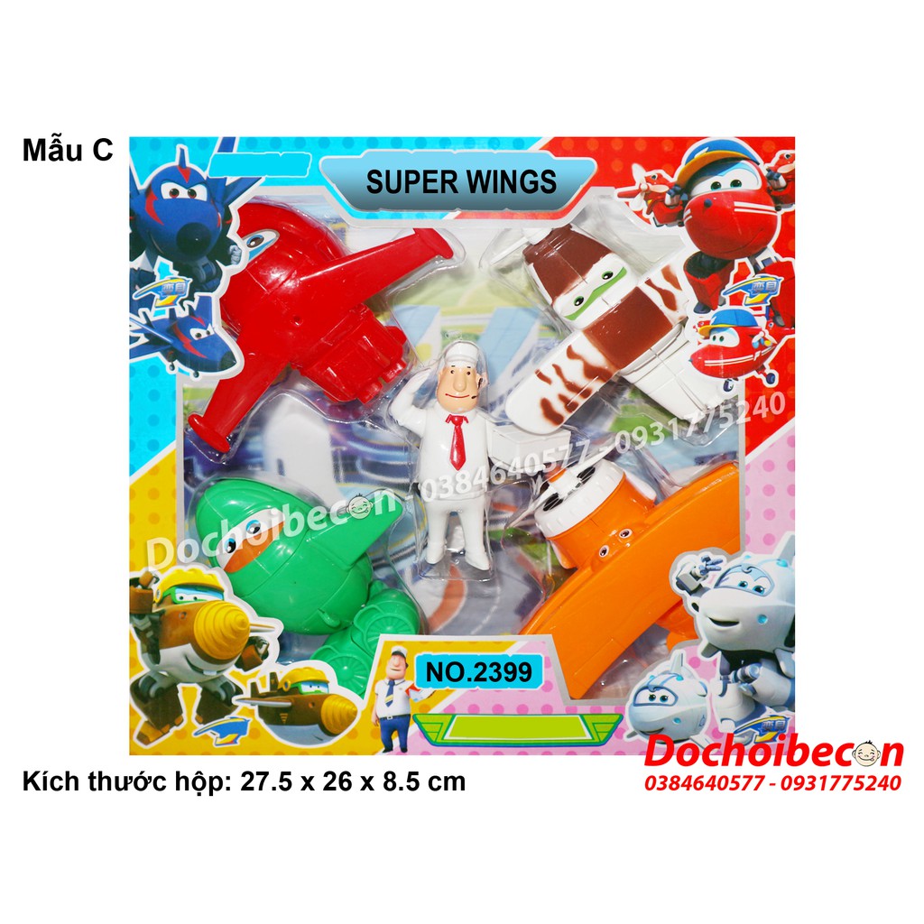 Super Wings - Hộp 5 nhân vật đội bay siêu đẳng 2399 - Mẫu C