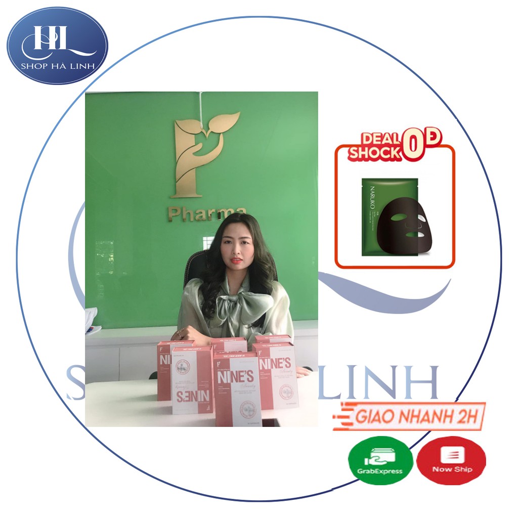 ✅[DATE 2024] Nines Beauty trắng da, mờ nám, giảm nếp nhăn (Hộp 30 Viên)