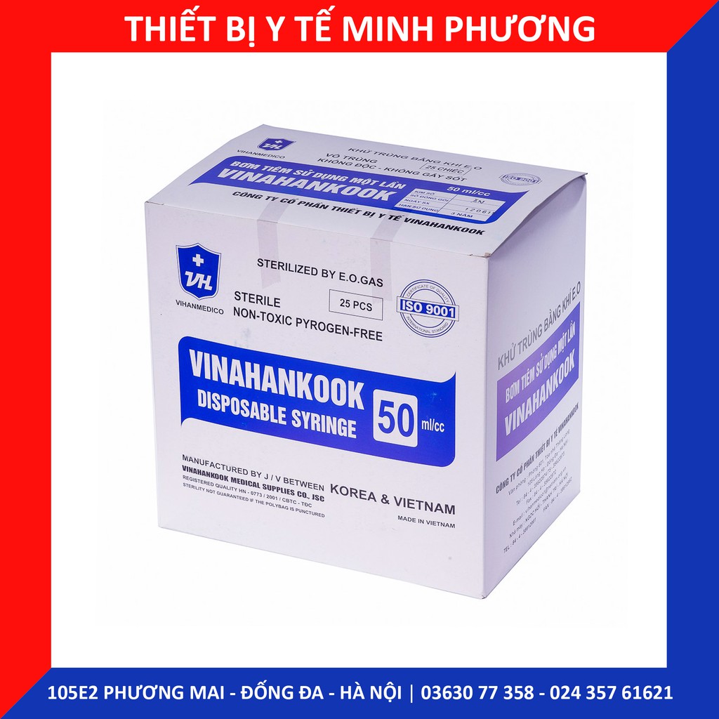 Bơm tiêm 1 lần Vinahankook 50ml