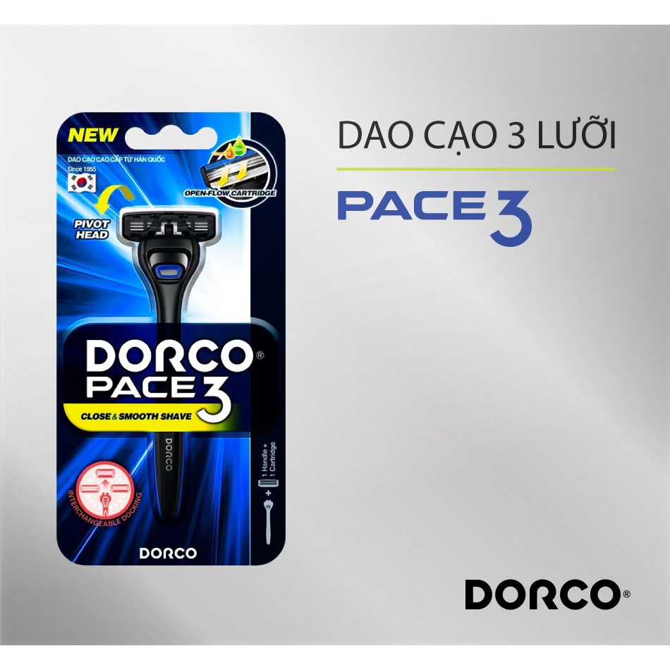 Dao cạo râu 3 lưỡi DORCO PACE 3