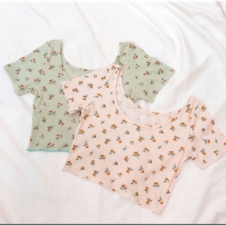 ÁO CROPTOP HOA NHÍ