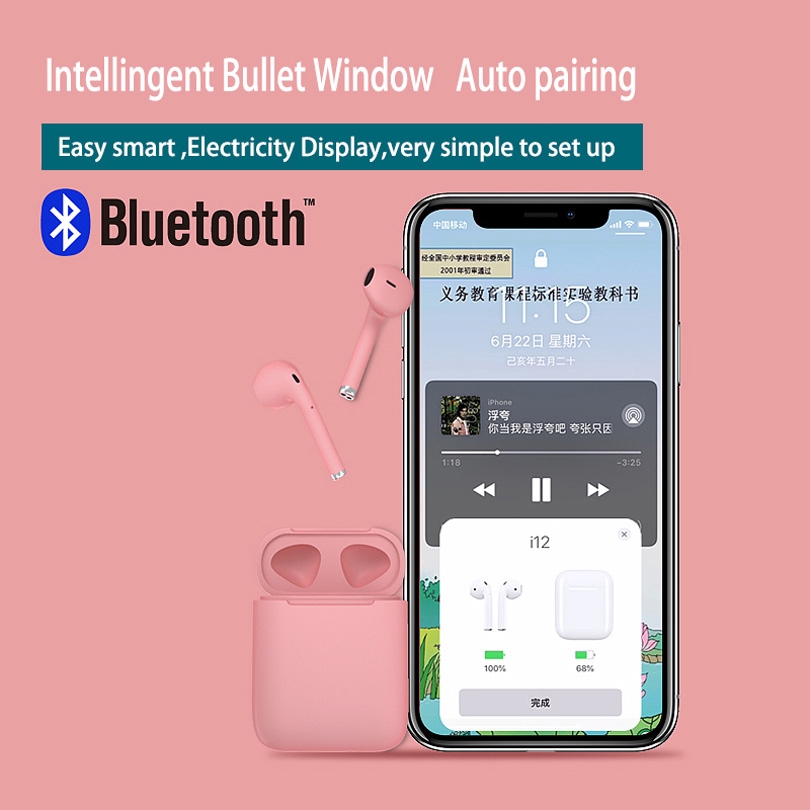 Tai Nghe Bluetooth 5.0 Không Dây Mini 3d Tws Chống Mồ Hôi Tích Hợp Mic