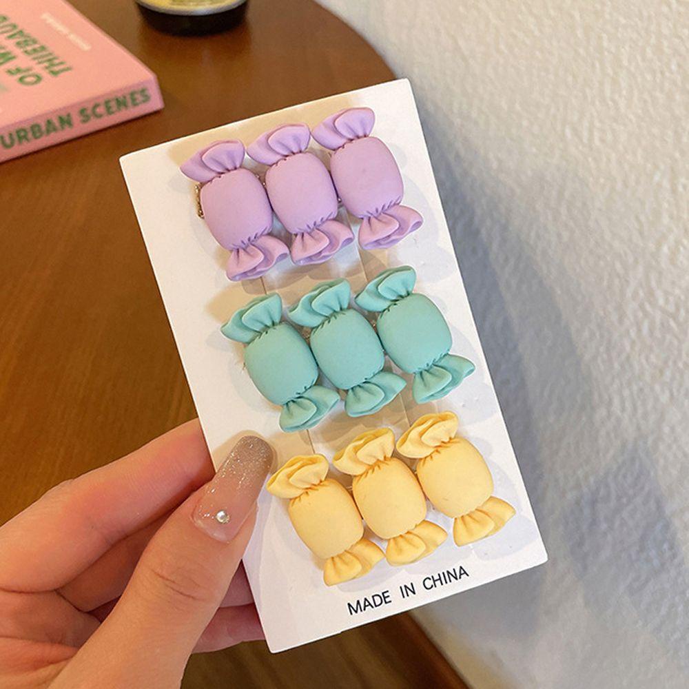 Kẹp Tóc BB Hình Kẹo Nhiều Màu Dễ Thương Thanh Lịch Kiểu Nhật Bản Dành Cho Nữ 3