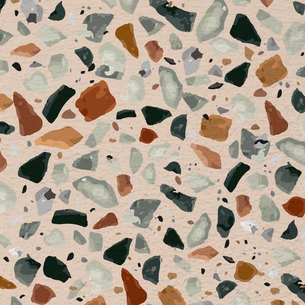 Decal dán bếp Terrazzo khổ lớn 500x60 Decal dán phòng tắm - Decal dán tường - HN Decor