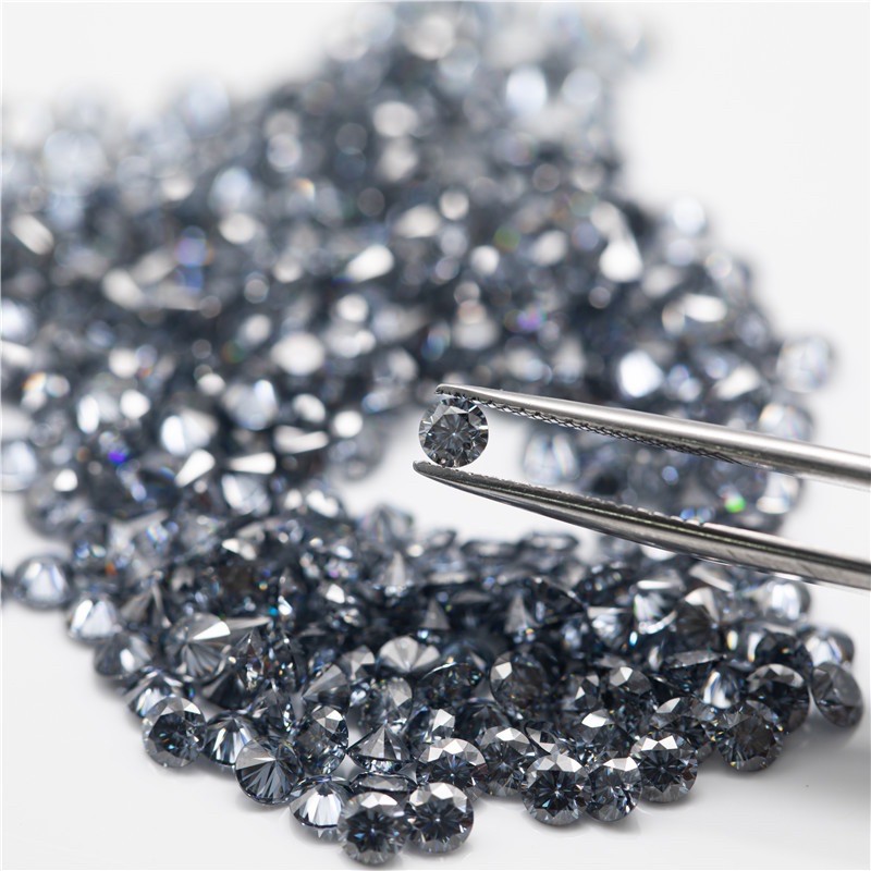 Kim cương Moissanite Đen  3ly