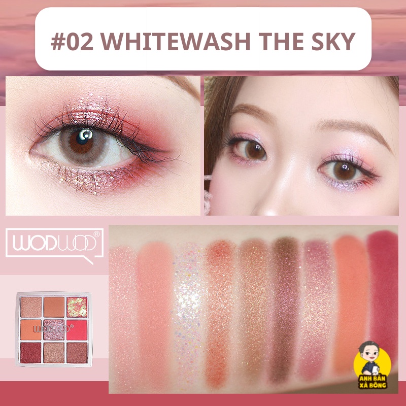 Bảng Phấn Mắt 9 Ô Màu Nhũ Lì WODWOD 9-Color Star Eyeshadow Palette W731