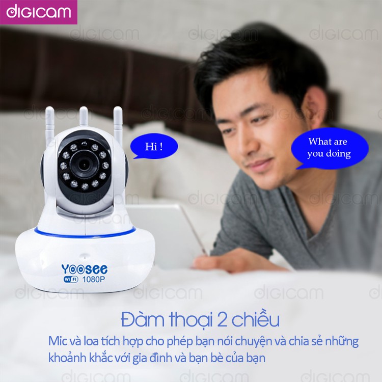 Camera IP YooSee 2.0mpx 1080P | Góc quay 360 độ | Cảm biến hồng ngoại | BigBuy360 - bigbuy360.vn