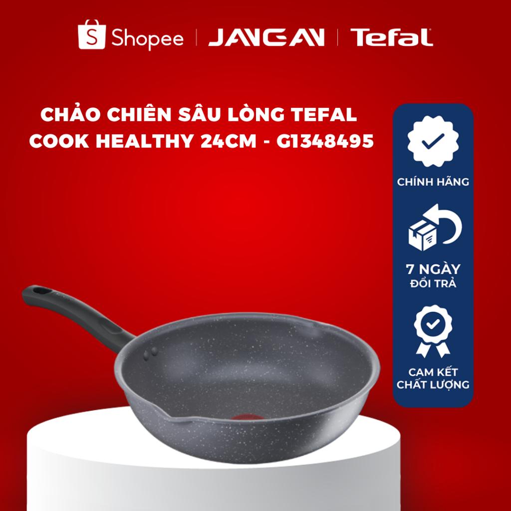 Chảo chiên sâu lòng Tefal Cook Healthy 24cm, 26cm, 28cm- Hàng Chính Hãng