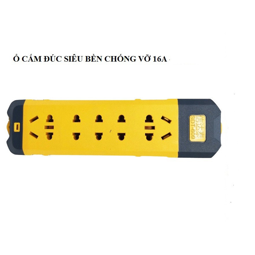 ổ cắm đúc siêu chắc chắn đúc nguyên khối 16A 5000w