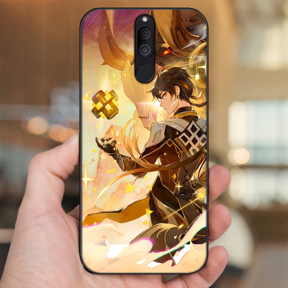 Ốp lưng Huawei Nova 2i viền đen in hình Zhongli Genshin Impact