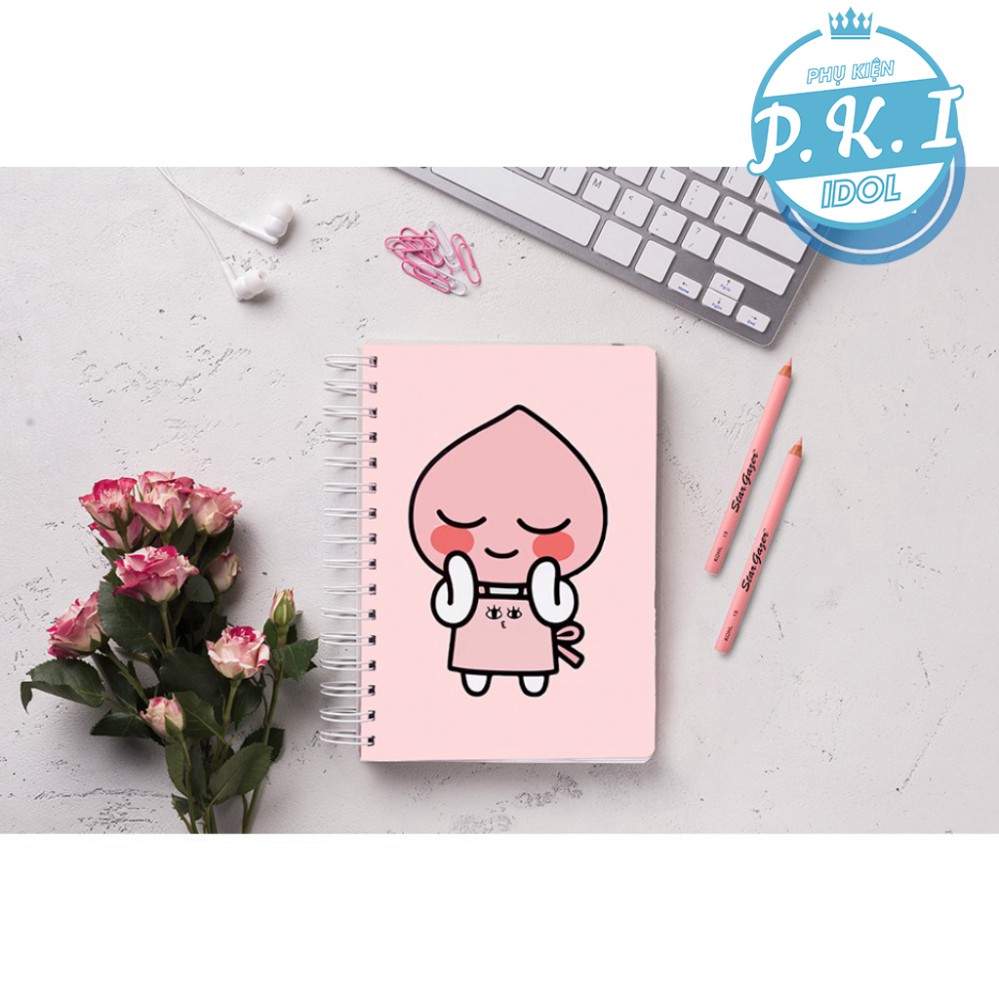 COMBO 3 NOTEBOOK APEACH - QUÀ TẶNG K-POP