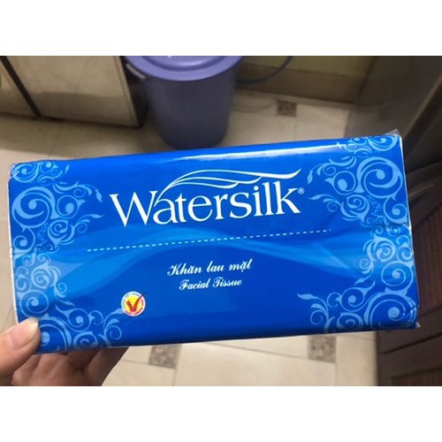 Khăn rút Watersilk 200 tờ x 2 lớp (combo 3 gói) - Khăn giấy ăn (chính hãng)