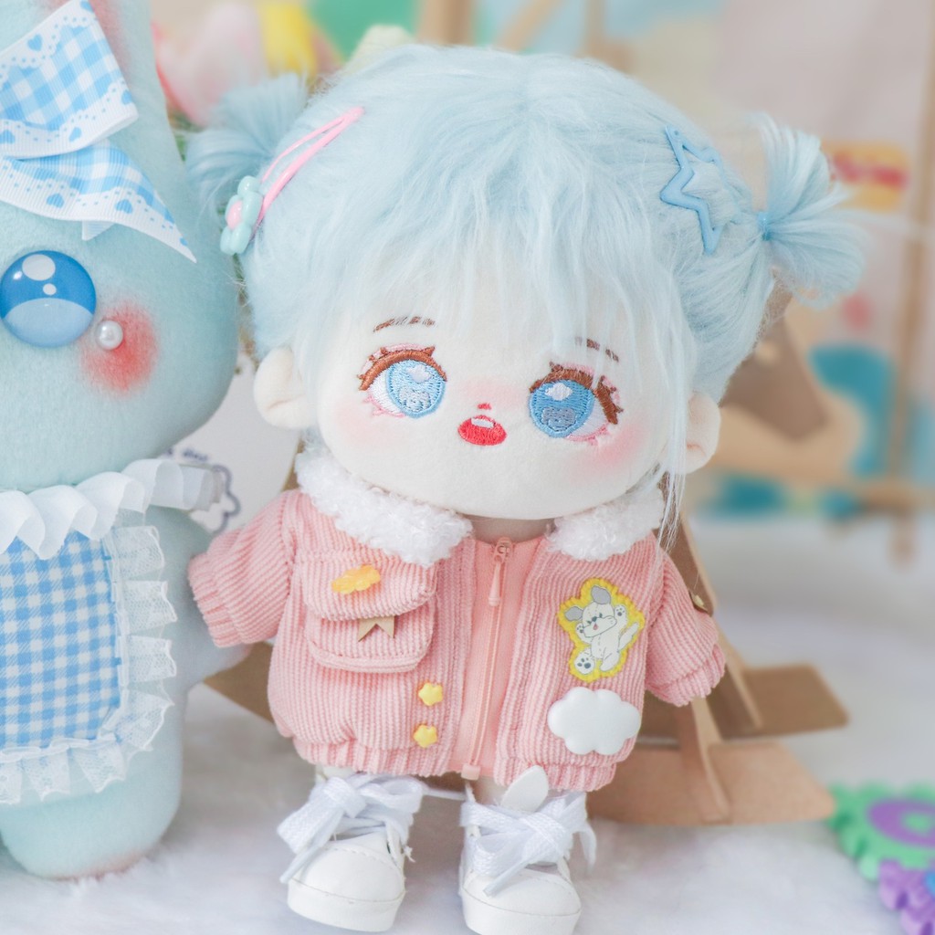 Búp bê không thuộc tính tóc tơ Bông Tuyết và Hoa Đào 20cm