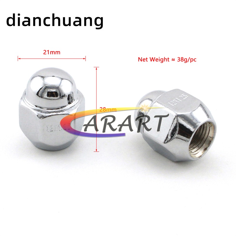 1 Đai Ốc M12x1.25 21Hex Cho Lốp Xe Hơi Nissan Sunny Sylphy TIIDA Teana Qashqai X-Trail Bluebird