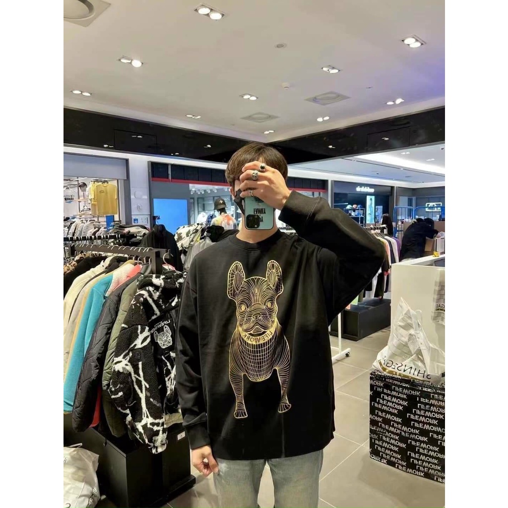 Áo nỉ Sweatshirt tay dài LifeWork big logo unisex nam nữ