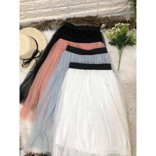 CHÂN VÁY REN LƯỚI TRƠN