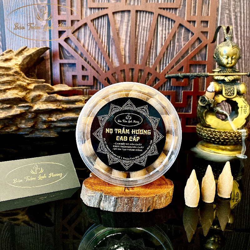 Nụ Trầm Hương Nguyên Chất Quảng Nam Tự Nhiên - Tẩy Uế Sạch Phòng - Thiền Định Yoga Không Hóa Chất Thác Khói Cao Cấp
